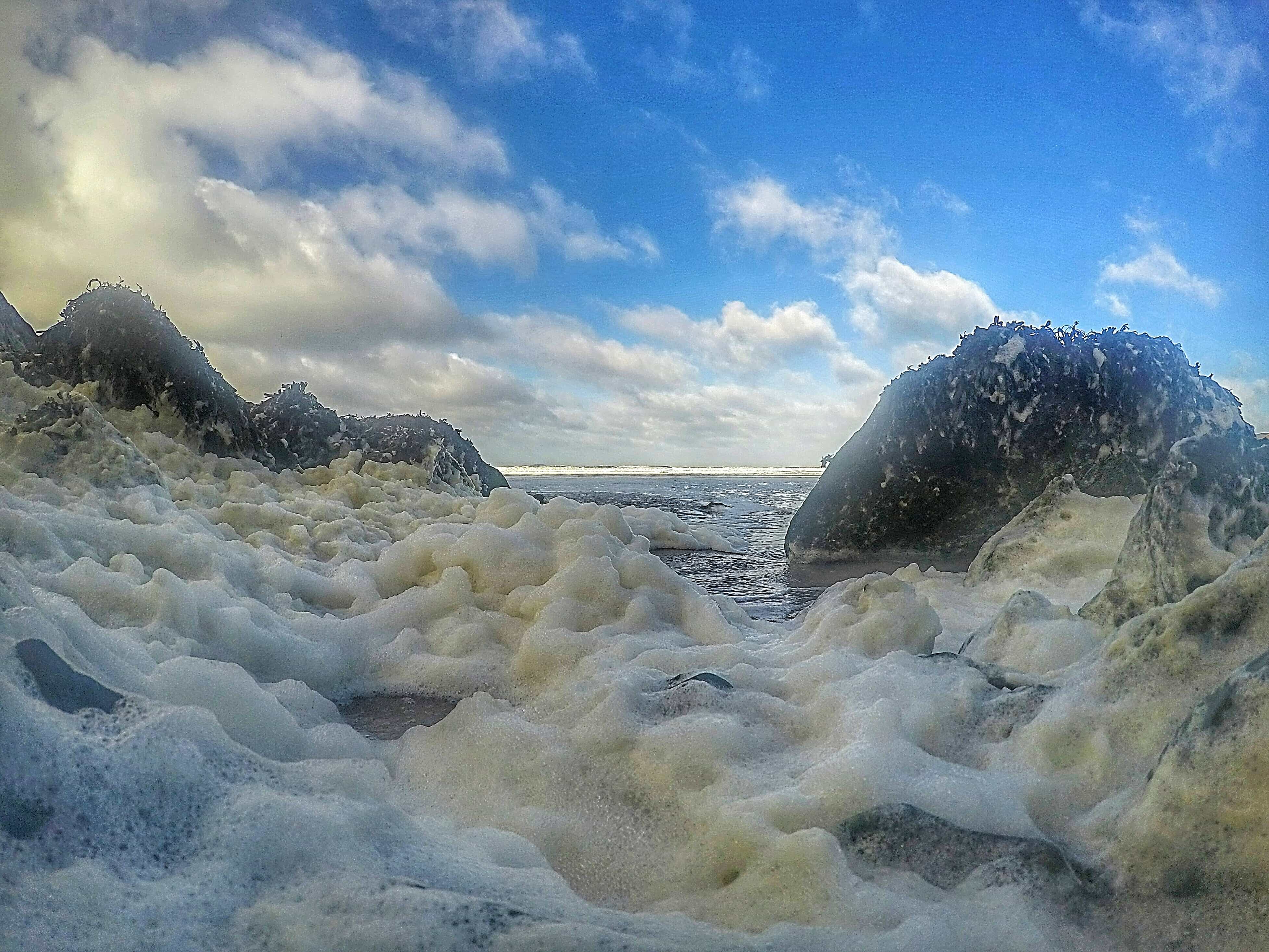 Storm foam wales Pembrokeshire